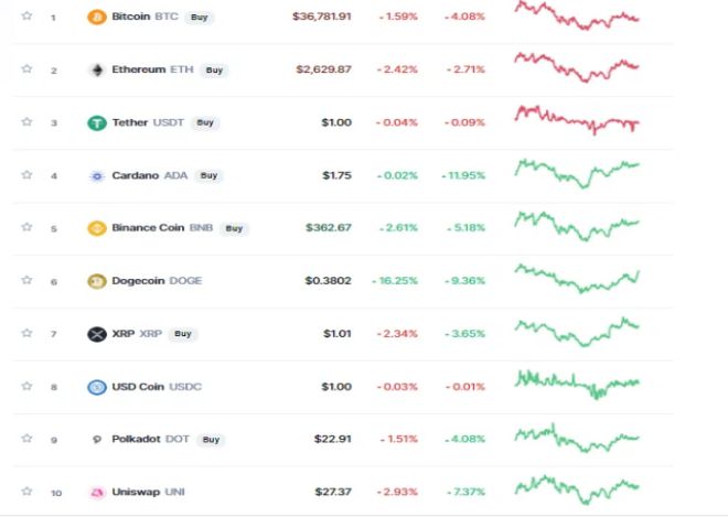 top 10 dong bitcoin